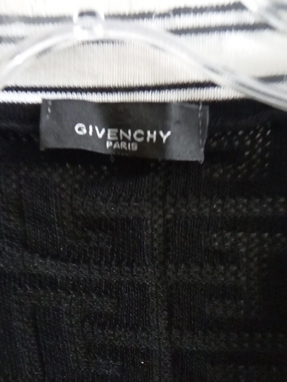 Givenchy Black Knit Cardigan with White Trim - Picture 2 of 3